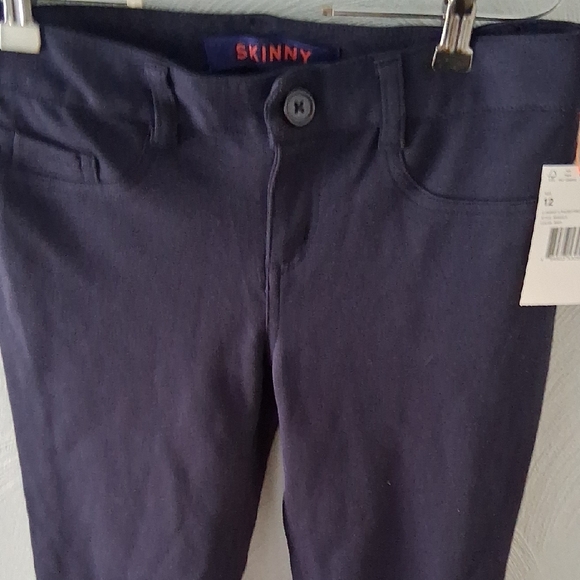 French Toast Dark Blue Skinny Pants - Picture 5 of 8